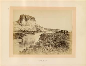 ANDREW J. RUSSELL (1829-1902) Group of 4 photographs from Sun Pictures of Rocky Mt. Scenery.